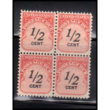 J88 1/2c Postage Due Fine MNH Blk/4 O7041