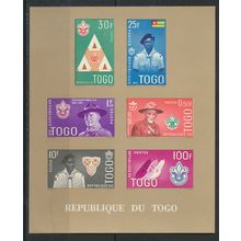 Togo Stamp Scott #406a, MNH, Two Color Variations, No Perf Marks, Scans of Both