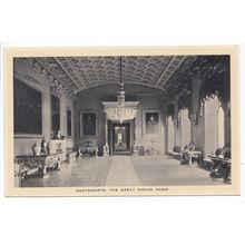 The Great Dining Room Chatsworth House Derbyshire Postcard CH4