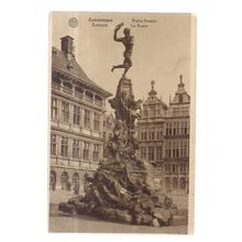BRABO FOUNTAIN, ANTWERPEN , BELGIUM . unused postcard . Antwerp =