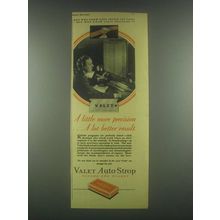 1931 Valet Auto-Strop Blades Ad - Little More Precision