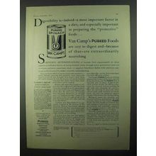 1931 Van Camp's Pureed Spinach Ad - Digestibility
