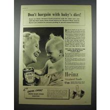 1941 Heinz Strained Tomato Soup Baby Food Ad