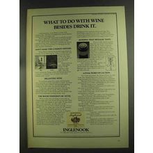 1972 Inglenook Wine Ad - What to Do Besides Drink It