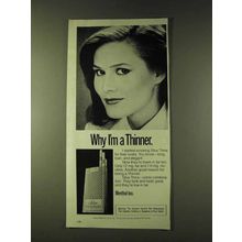 1979 Silva Thins Cigarettes Ad - Why I'm a Thinner