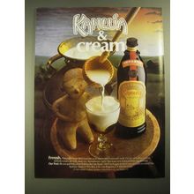 1987 Kahlua Coffee Liqueur Ad - Kahlua & Cream