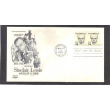 FDC Artmaster 1856 14c Sinclair Lewis Pair (Cachet-U/A) CV40642