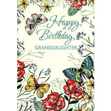 Happy Birthday Granddaughter - Birthday Greeting Card - 06399