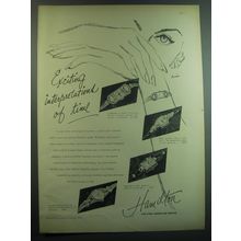 1949 Hamilton Watches Ad - Exciting Interpretations of time