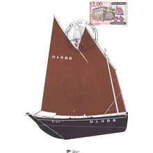 Musee Du Bateau French Sailing Ship Yacht First Day Cover Postcard