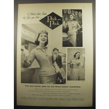 1955 Peck and Peck Suit Ad - photo by Tom Palumbo - The sun never sets on