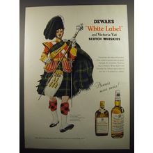 1955 Dewar's White Label and Victoria Vat Scotch Advertisement