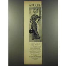 1956 Best & Co. Dress Ad - For now, for Winter, our exclusive Shirtmaker