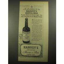 1956 Harvey's Bristol Milk Sherry Ad - An invitation to try Harvey's Bristol