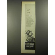1956 Hennessy Cognac Ad - Man's best friend