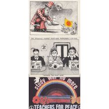 Coal Not Dole Miners Strike Uncle Sam CND Teachers 3x Politics Postcard