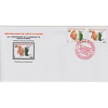 Côte d'Ivoire 2019 FDC 1er jour Mi. ? 150ème anniversaire Mahatma Gandhi Paix