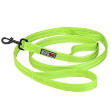 Nylon Double Ply Multi Handle Leash 1" X 6ft Lime Green
