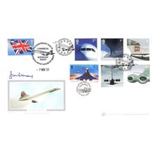 John Cochrane Concorde Plane Historic Pilot LTD TO 45 Hand Signed FDC