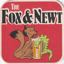 BEER MAT - FOX & NEWT BREWHOUSE - BURLEY BITTER - (Cat 001) - (1982)