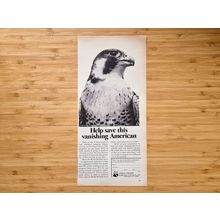 World Wildlife Fund, Original 70s Print Advert, Help save this vanishing America