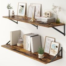 12 Inch Deep Floating Shelves,48W X 12D Floating Shelves, Deep Wall Shelves Brac
