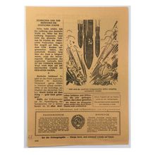 WW2 Russian/Soviet Air Drop Leaflet Illustrated by Boris Efimov. - Code 1544.