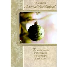 To A Special Sister & Her Husband - Christmas Greeting Card - 20977