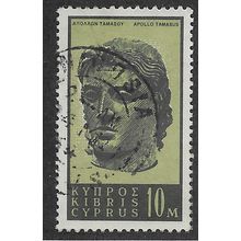 CYP 1962 10m 'BRONZE HEAD OF APOLLO' FINE USED (EBID56-386)