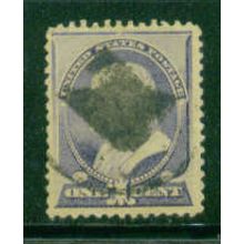 Used 212 1c Benjamin Franklin Just Clears M01452