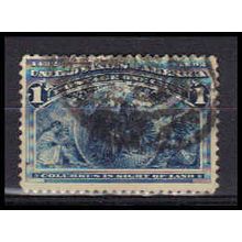 Used 230 1c Columbus in Sight of Land Fine RA0905