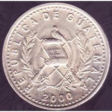 2000 Guatemala 10 Centavos Coin