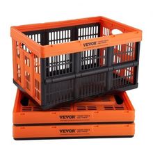 Plastic Collapsible Storage Basket, 45L 3 Packs, Folding Stackable Storage C...