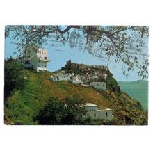 CASARES, MALAGA, SPAIN used vintage postcard 1973 postmark =