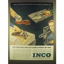 1963 Inco International Nickel Ad - Inco helps bring about new cordless wonders