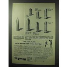 1963 Lyman Reloading Ad - All-Round Year-Round Shooting