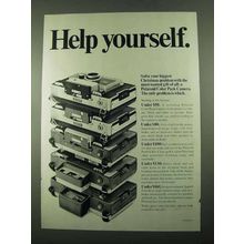 1969 Polaroid Color Pack Camera Ad - Help Yourself