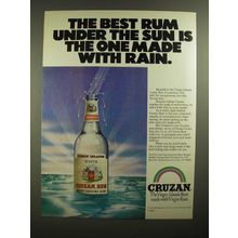 1979 Cruzan Rum Ad - The Best Rum Under the Sun