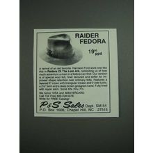 1984 P&S Sales Raider Fedora Ad