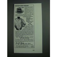 1984 P&S Sales Adventurer Fedora & Adventurer Jacket Ad