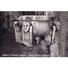 Ferrara Albaria Di Pomposa Acqua Santiera Roman Water Font Italian Postcard