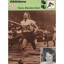 Fanny Blankers Koen Olympic Games Card Athletics Card