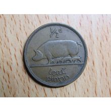 Ireland 1940 1/2d Halfpenny Coin