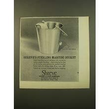 1961 Shreve Crump & Low Advertisement - Shreve's Sterling Martini Bucket