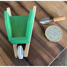 Wheelbarrow & Trowel for a Dollshouse
