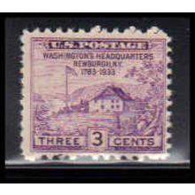 752 3c Washington's Hdqs Barely Clears MNH O4849