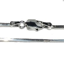 Sterling Silver 18 Inch 4 side 1.5 mm Snake Neck Chain.