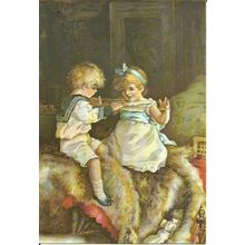 Art CAT'S CRADLE Postcard (Medici 1833)