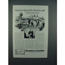 1928 Southern Pacific Lines Railroad Ad - Desert's Call