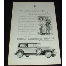 1929 Dodge Senior Brougham Ad, Outstanding!!